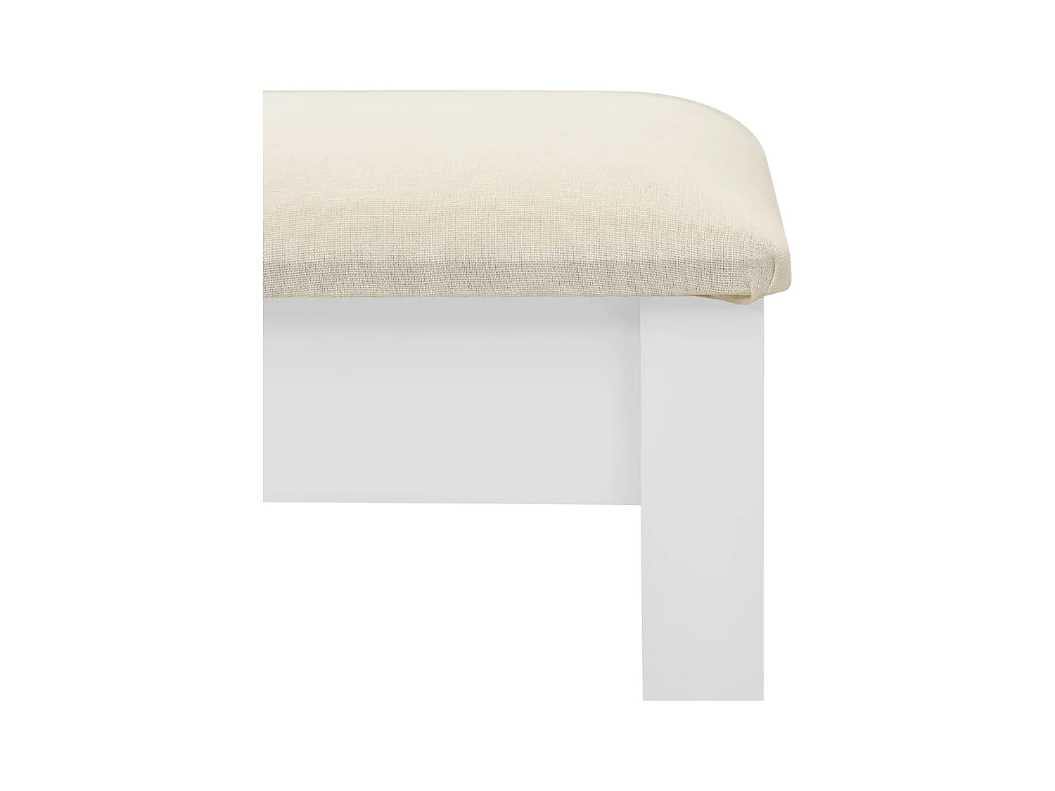 Toletta e sgabello Bianco 65x36x128 cm Legno di Paulownia MDF