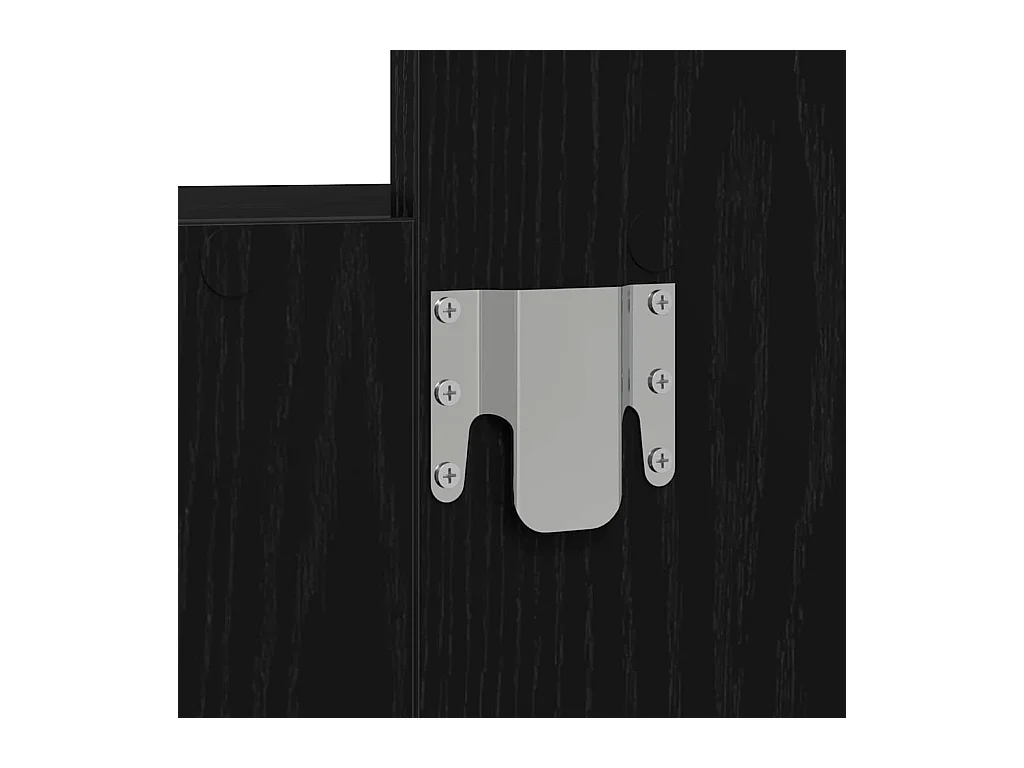 Table de Toilette Noir 60 x 40 x 70 cm Bois d'ingénierie