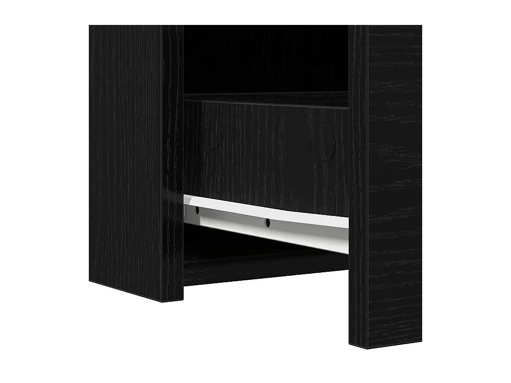 Table de Toilette Noir 60 x 40 x 70 cm Bois d'ingénierie