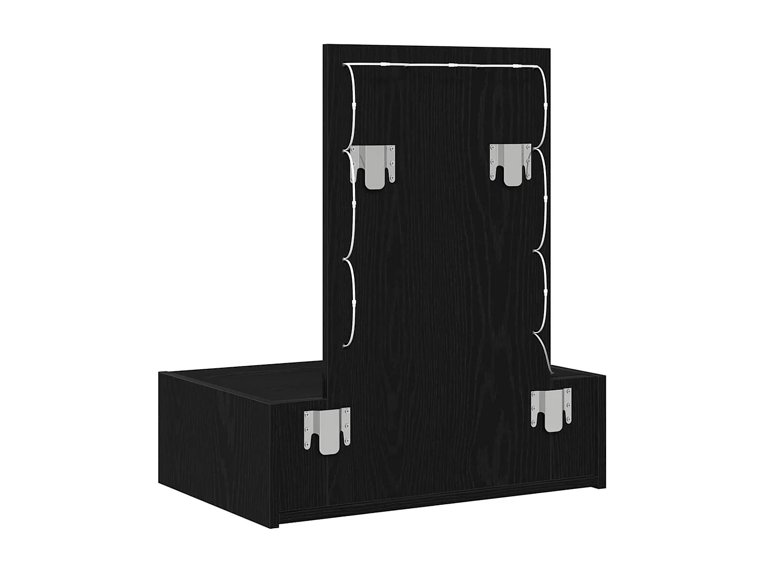 Table de Toilette Noir 60 x 40 x 70 cm Bois d'ingénierie