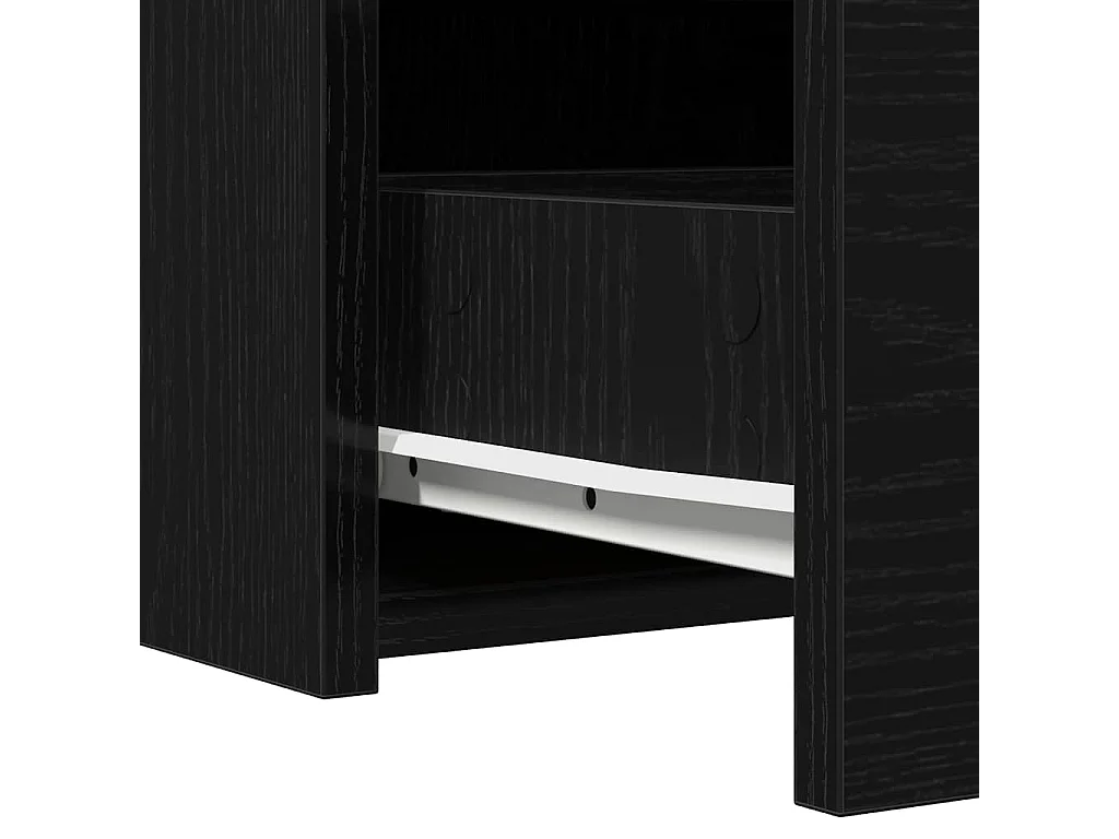 Table de Toilette Noir 60 x 40 x 70 cm Bois d'ingénierie