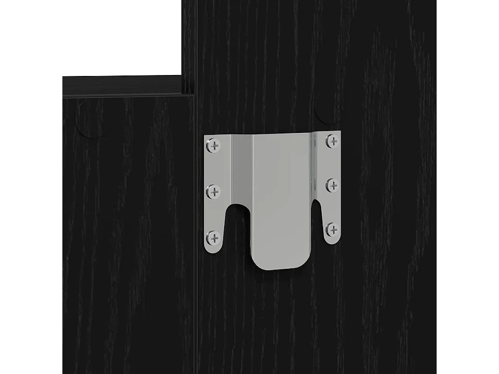 Table de Toilette Noir 60 x 40 x 70 cm Bois d'ingénierie