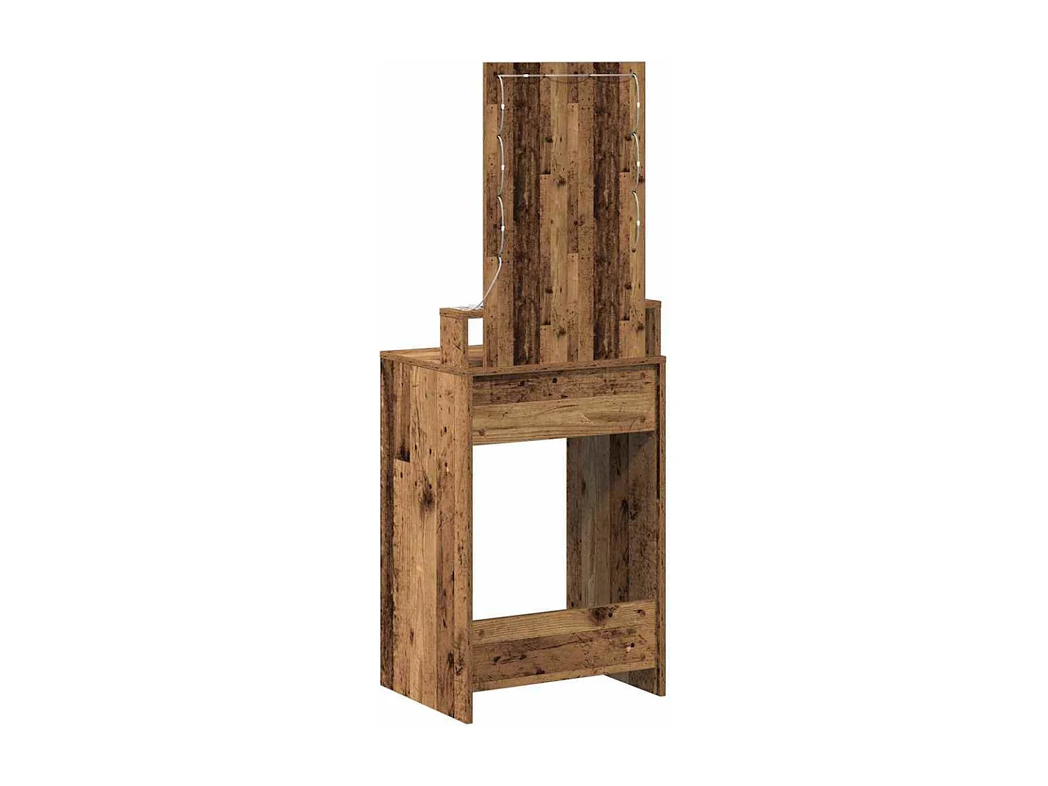 Bruine kaptafel 50 x 41 x 140 cm bewerkt hout
