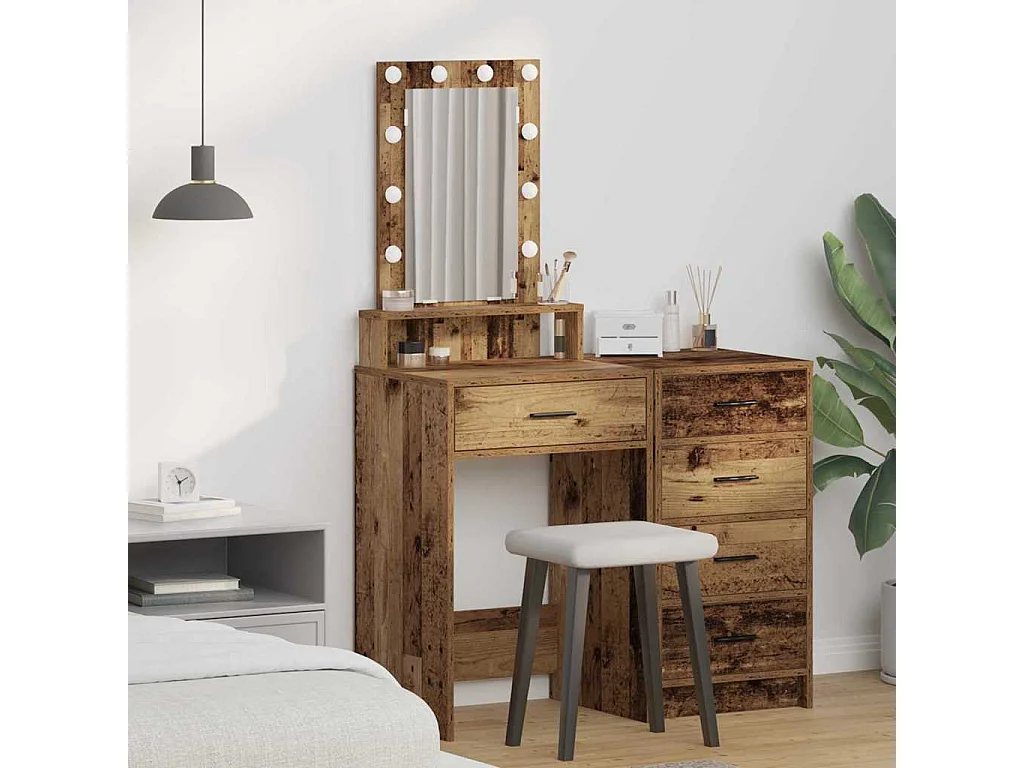 Table de Toilette Marron 50 x 41 x 140 cm Bois d'ingénierie