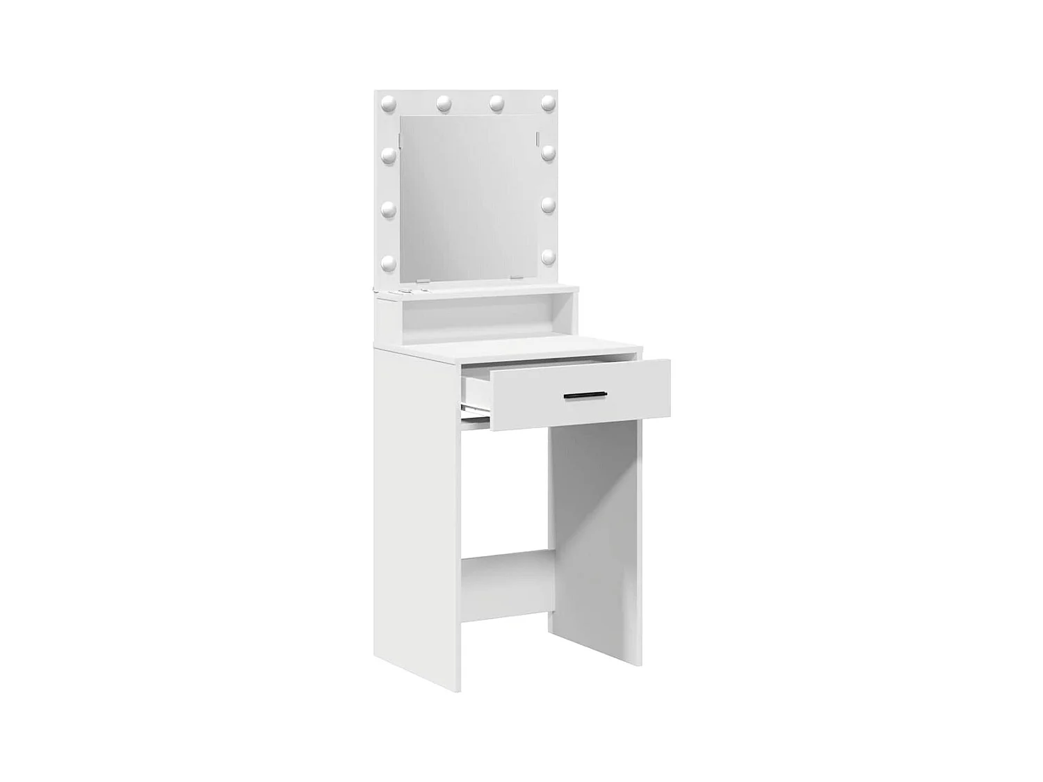 Coiffeuse avec tiroir Blanc 50 x 41 x 135 cm Bois d'ingénierie