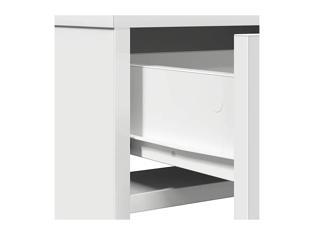 Coiffeuse avec tiroir Blanc 50 x 41 x 135 cm Bois d'ingénierie