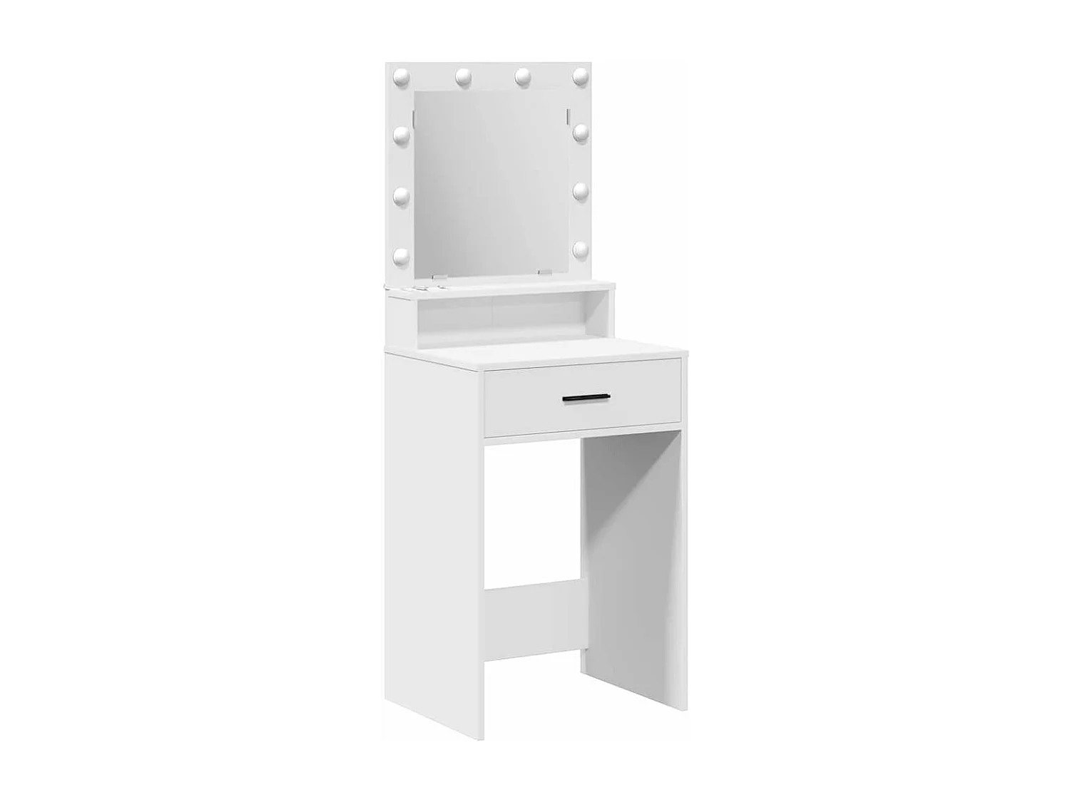 Coiffeuse avec tiroir Blanc 50 x 41 x 135 cm Bois d'ingénierie