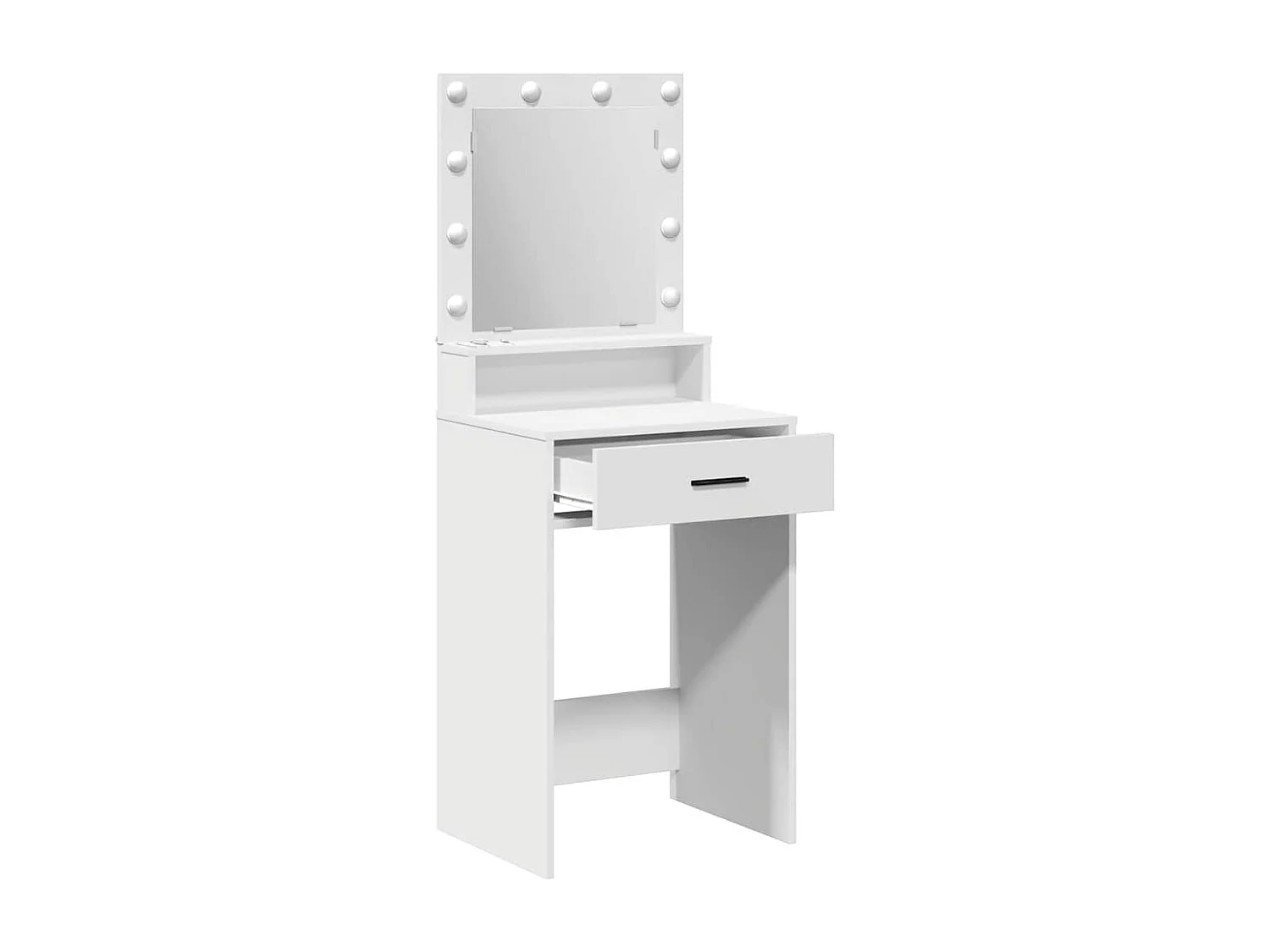 Coiffeuse avec tiroir Blanc 50 x 41 x 135 cm Bois d'ingénierie