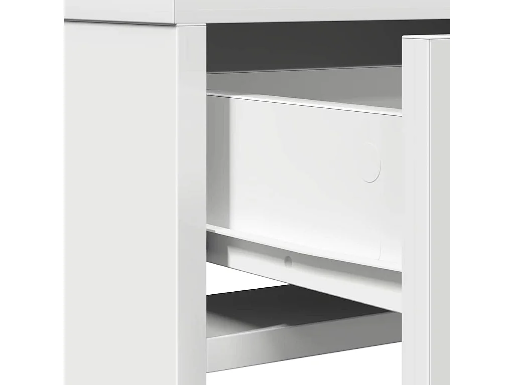 Coiffeuse avec tiroir Blanc 50 x 41 x 135 cm Bois d'ingénierie