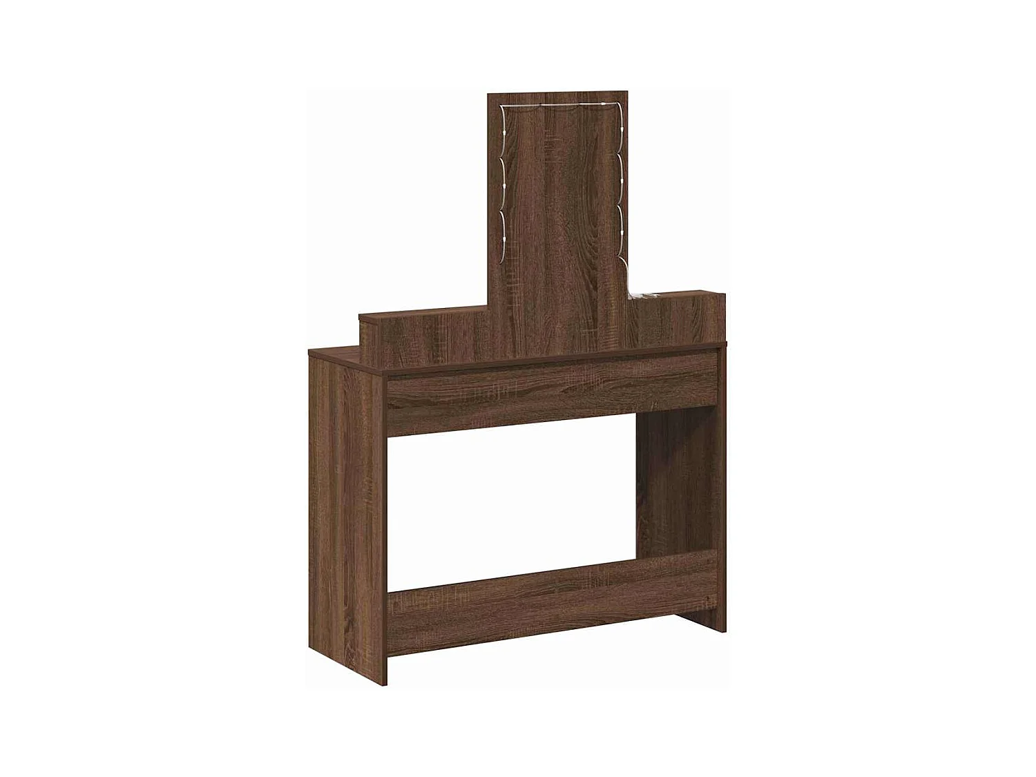 Bruine kaptafel 100 x 41 x 140 cm bewerkt hout