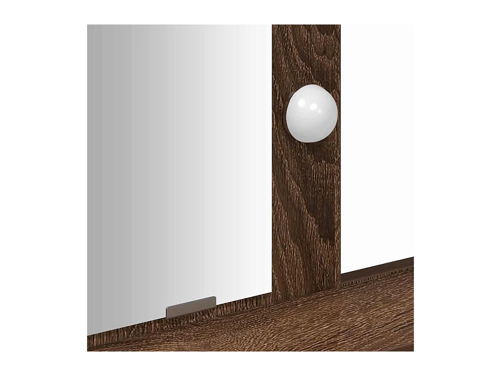 Bruine kaptafel 100 x 41 x 140 cm bewerkt hout