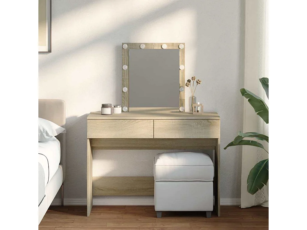 Toletta con LED Rovere Sonoma 100x40x130 cm