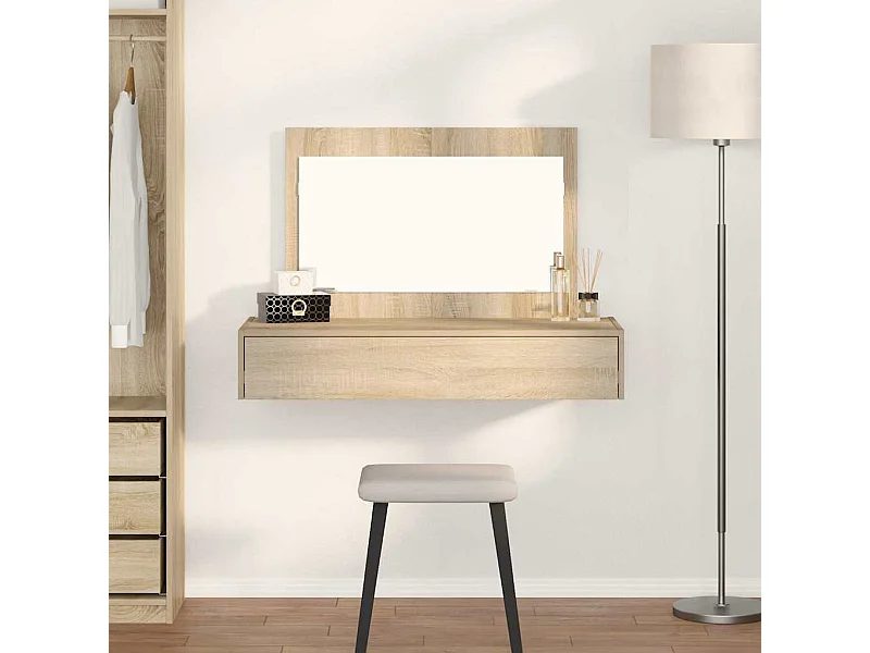 Bruine kaptafel 100 x 40 x 70 cm bewerkt hout