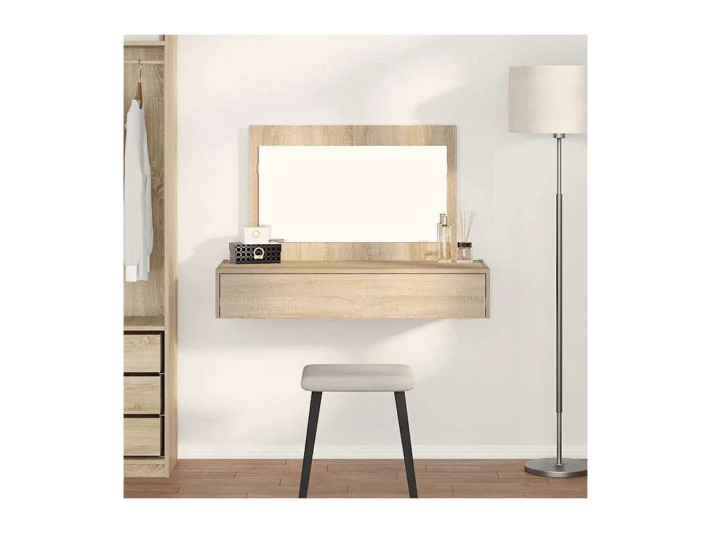 Table de Toilette Marron 100 x 40 x 70 cm Bois d'ingénierie