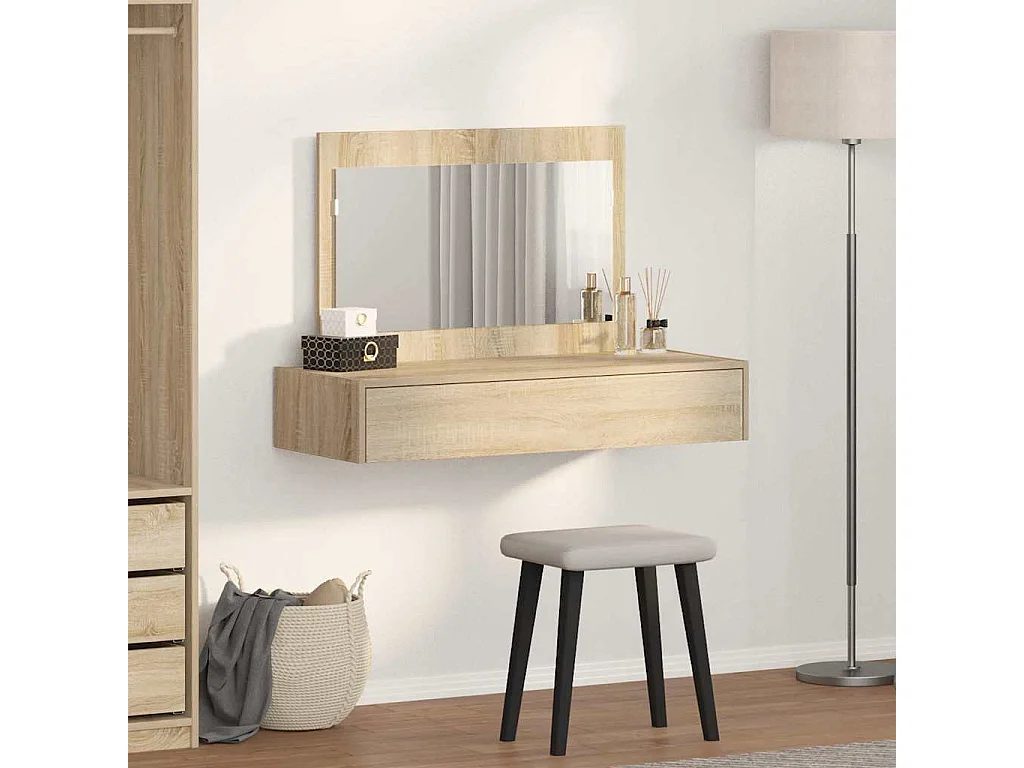 Table de Toilette Marron 100 x 40 x 70 cm Bois d'ingénierie