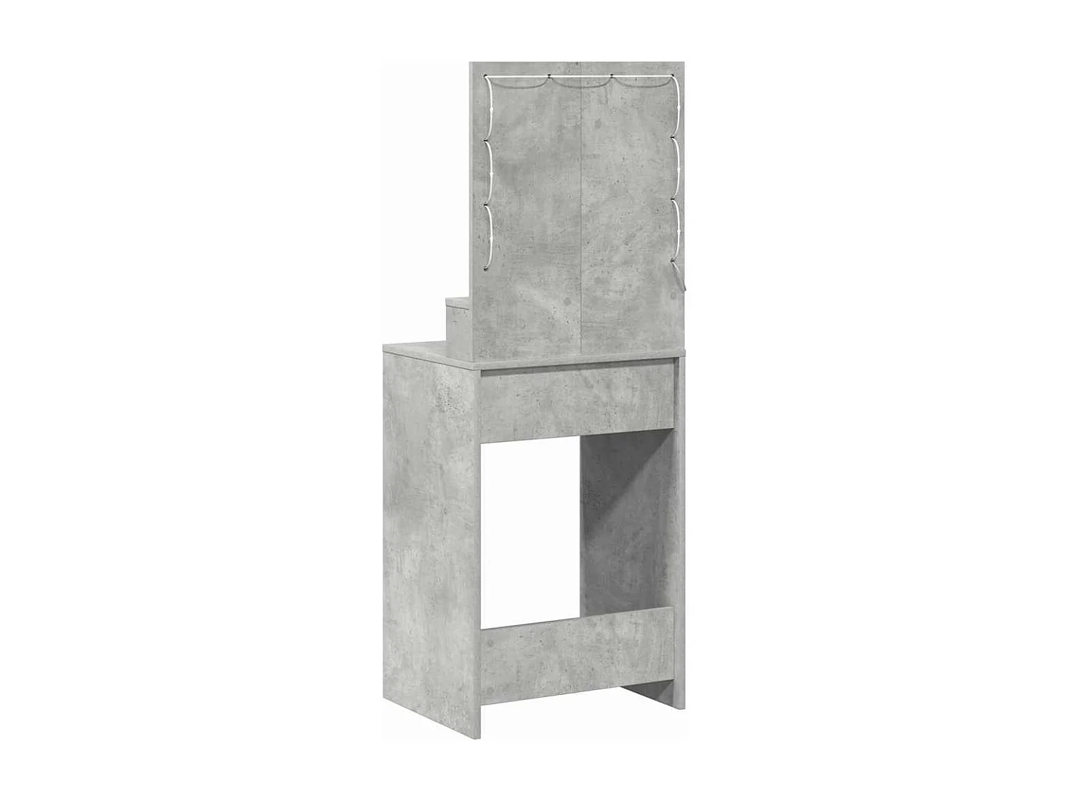 Coiffeuse Gris béton 50 x 41 x 135 cm Bois d'ingénierie