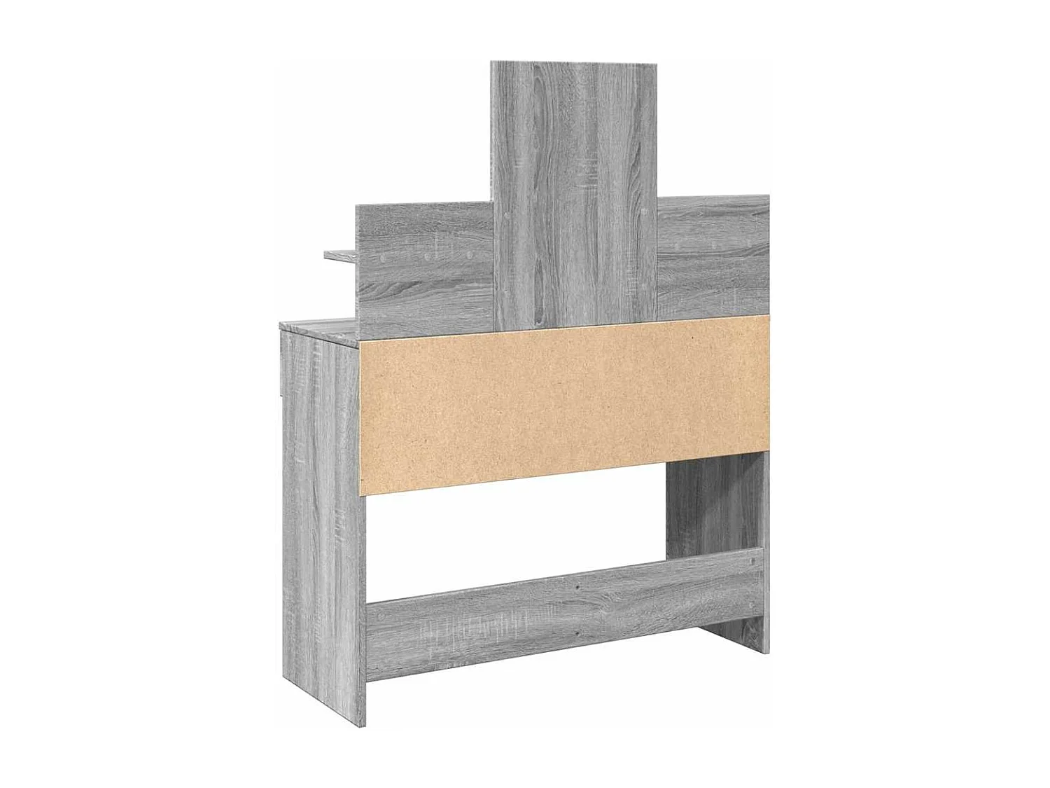 Kaptafel met LED Sonoma grijs 100x40x130 cm