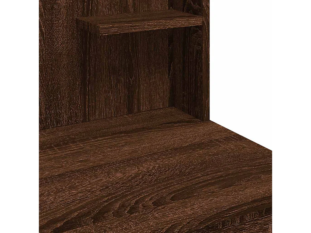 Toletta con luci LED rovere marrone 96x40x142 cm