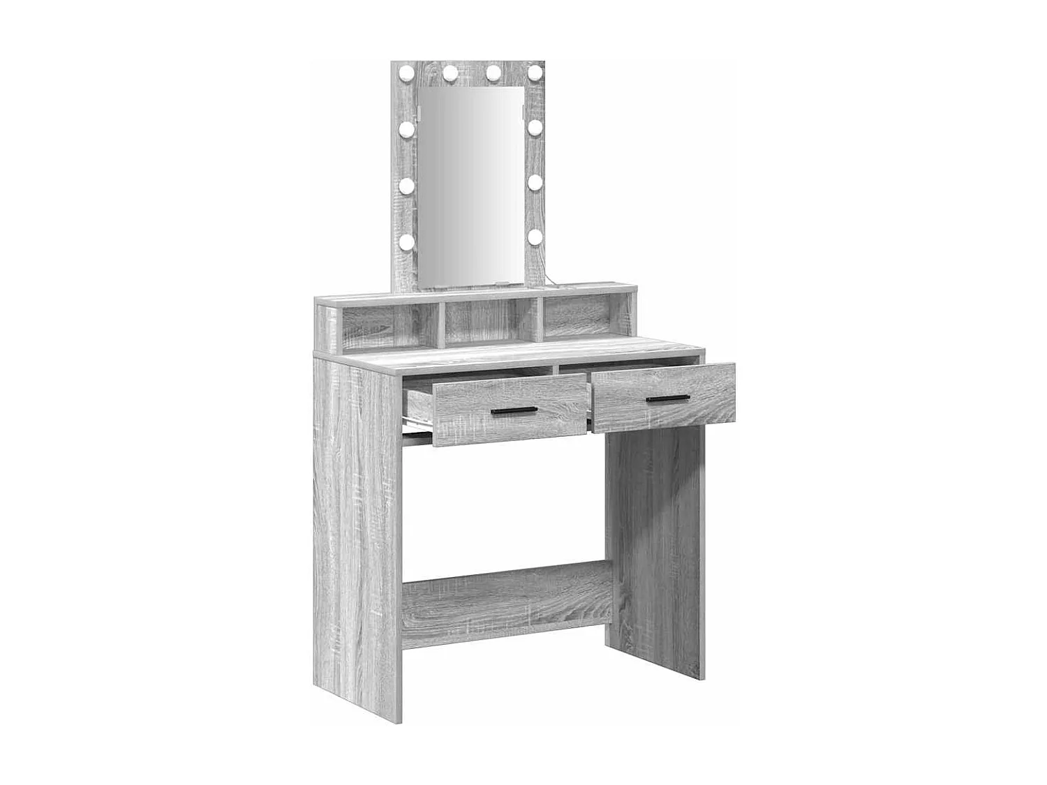 Table de Toilette Gris 79 x 41 x 140 cm Bois d'ingénierie