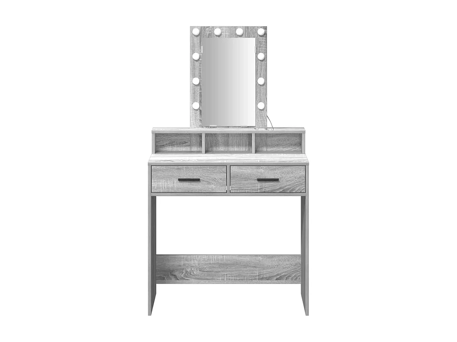 Table de Toilette Gris 79 x 41 x 140 cm Bois d'ingénierie