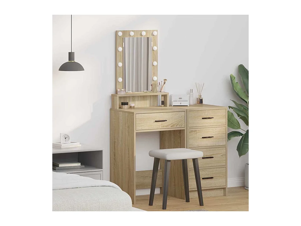 Table de Toilette Marron 50 x 41 x 140 cm Bois d'ingénierie