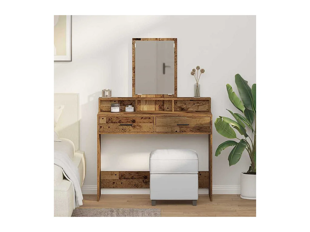 Kaptafel Antiek hout 100 x 41 x 140 cm Bewerkt hout