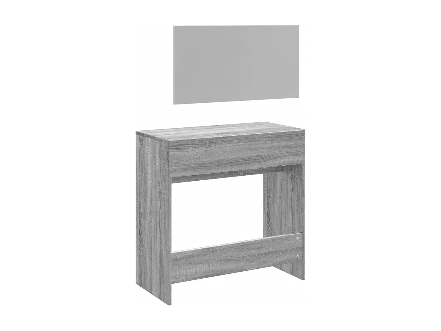 Kaptafel met spiegel Sonoma grijs 80x39x80 cm