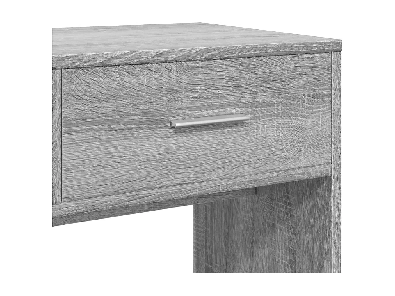 Kaptafel met spiegel Sonoma grijs 80x39x80 cm