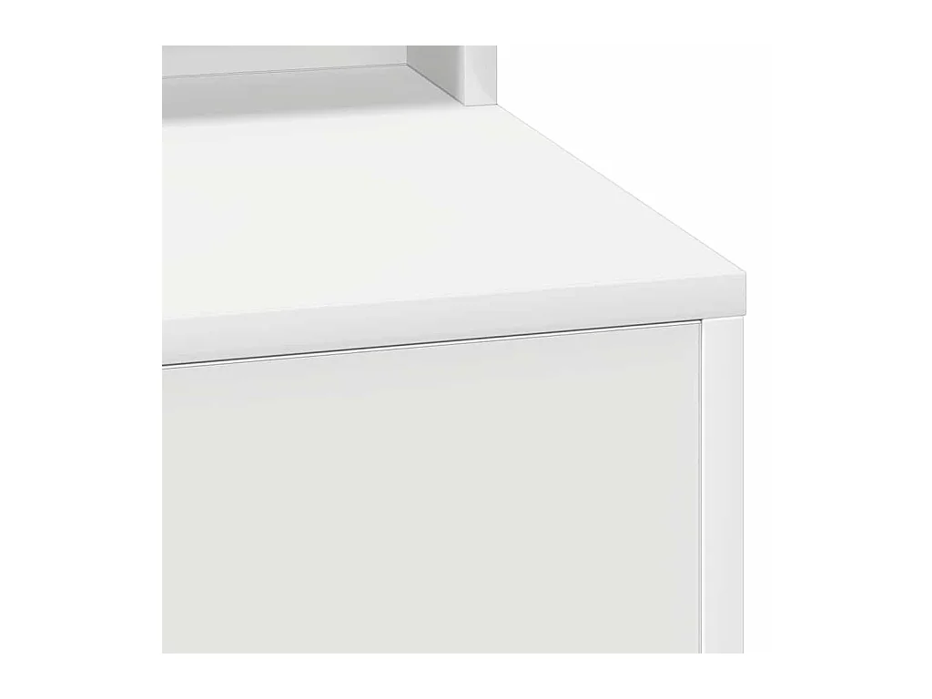 Coiffeuse avec miroir Blanc 100 x 41 x 135 cm Bois d'ingénierie