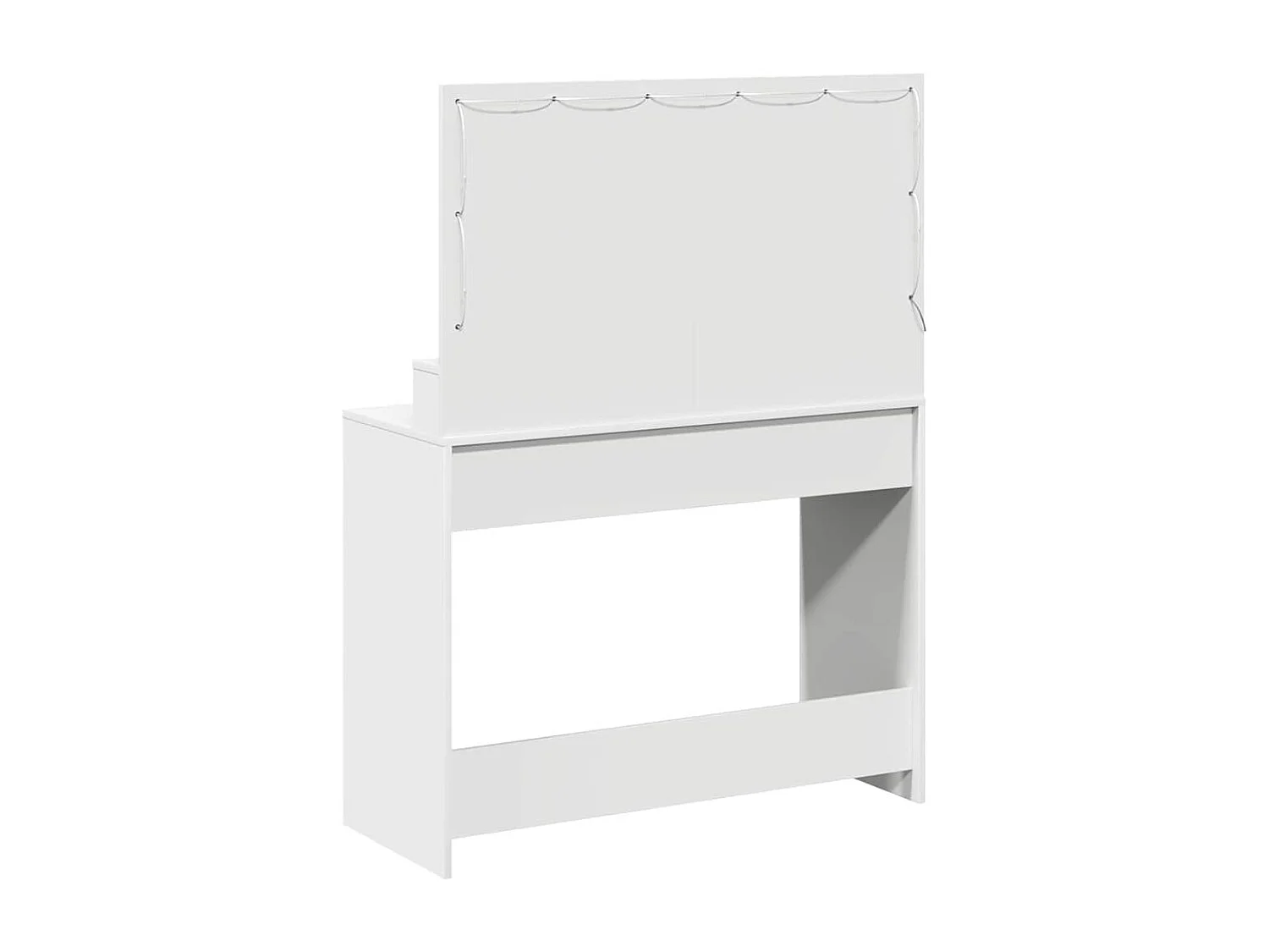 Coiffeuse avec miroir Blanc 100 x 41 x 135 cm Bois d'ingénierie