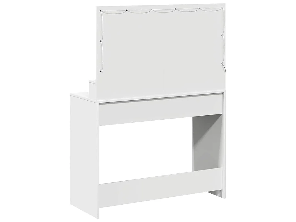 Toletta con specchio Bianco 100 x 41 x 135 cm Legno ingegnerizzato