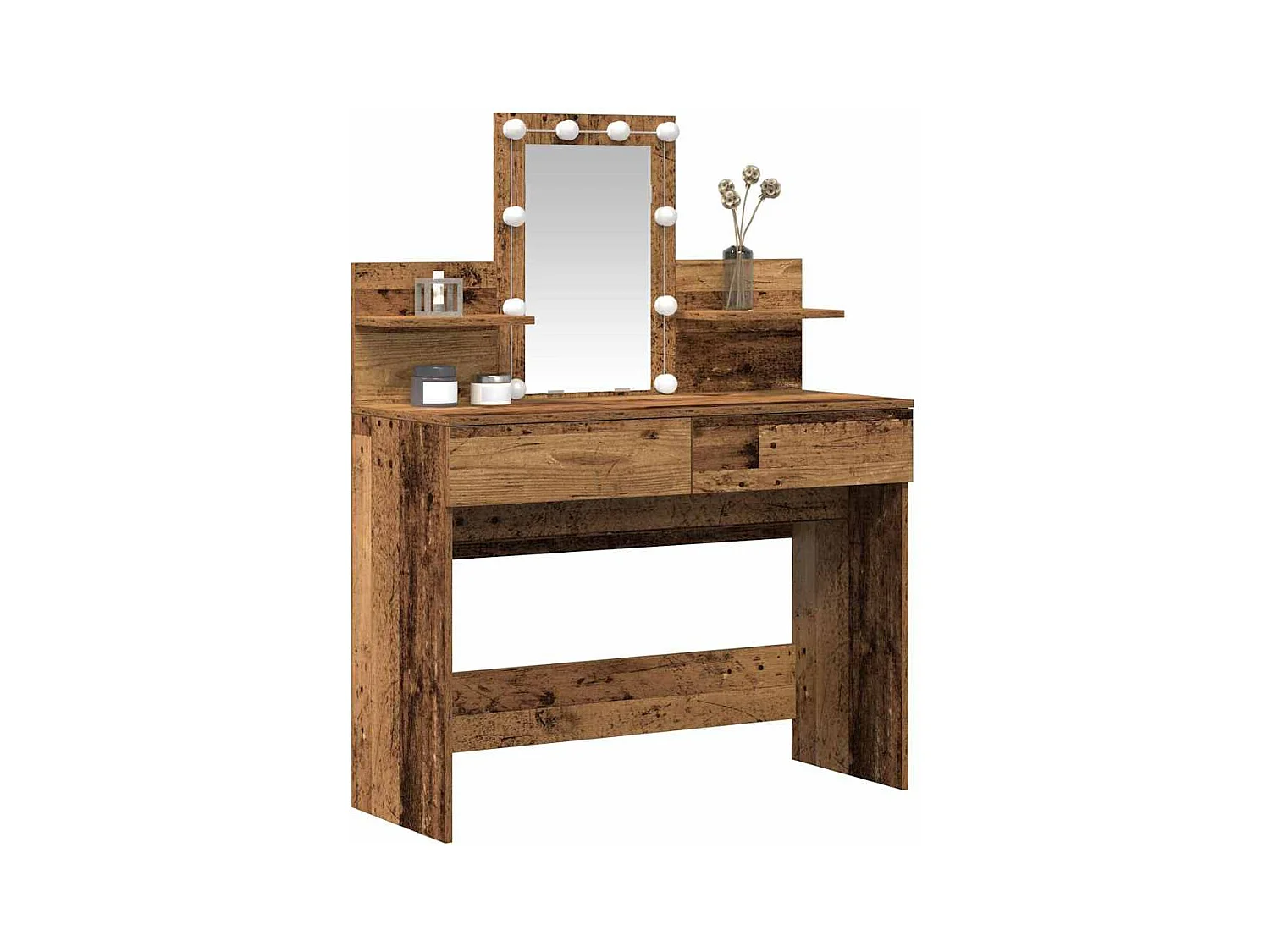 Coiffeuse Bois Ancien 100 x 40 x 130 cm Bois d'ingénierie