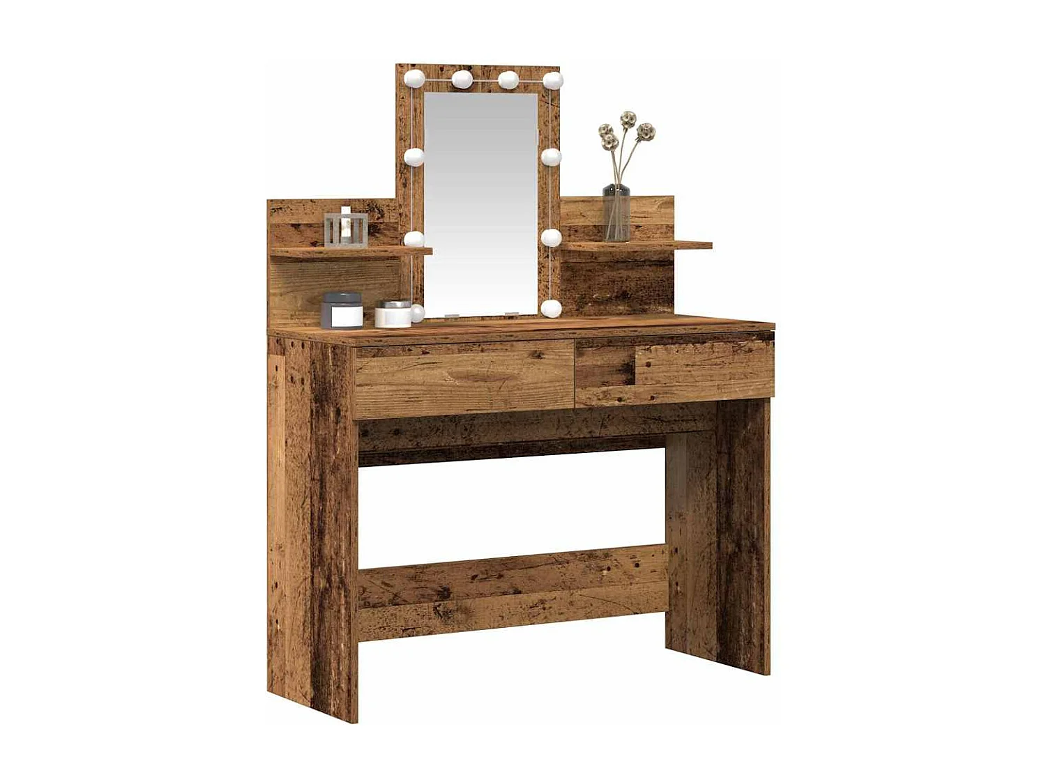 Coiffeuse Bois Ancien 100 x 40 x 130 cm Bois d'ingénierie