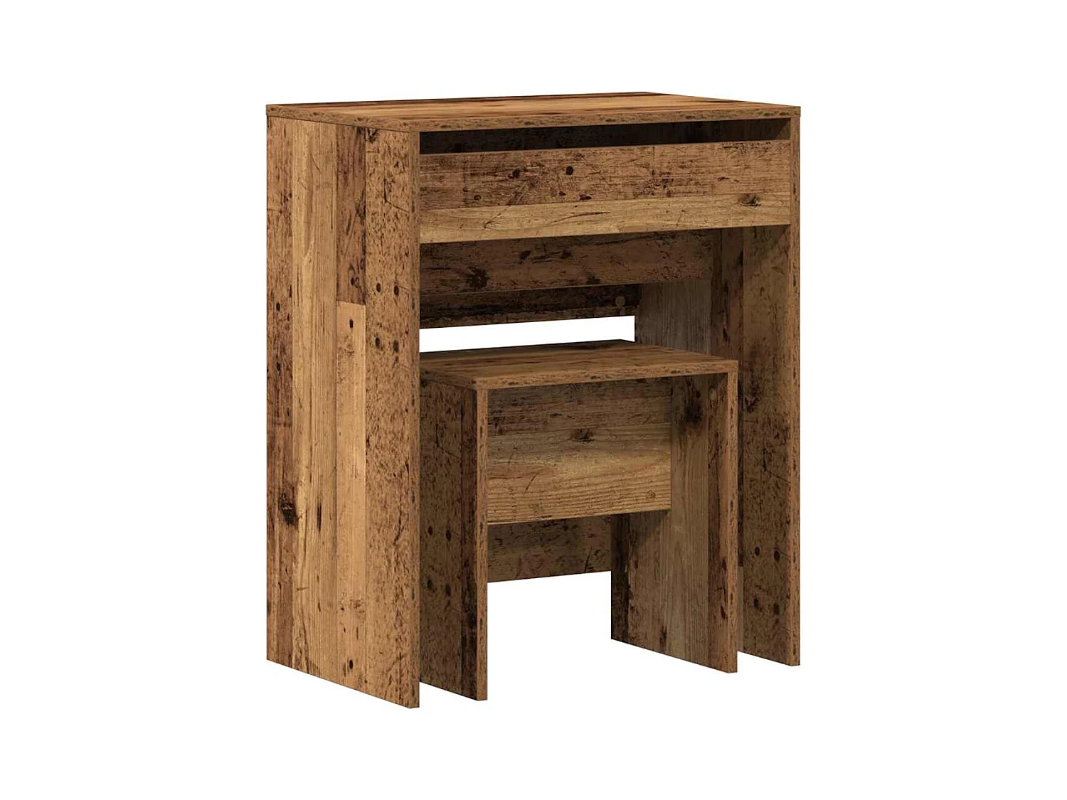 Coiffeuse Bois Ancien 60 x 40 x 75 cm Bois d'ingénierie