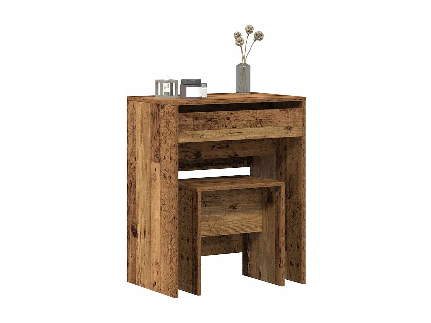 Coiffeuse Bois Ancien 60 x 40 x 75 cm Bois d'ingénierie