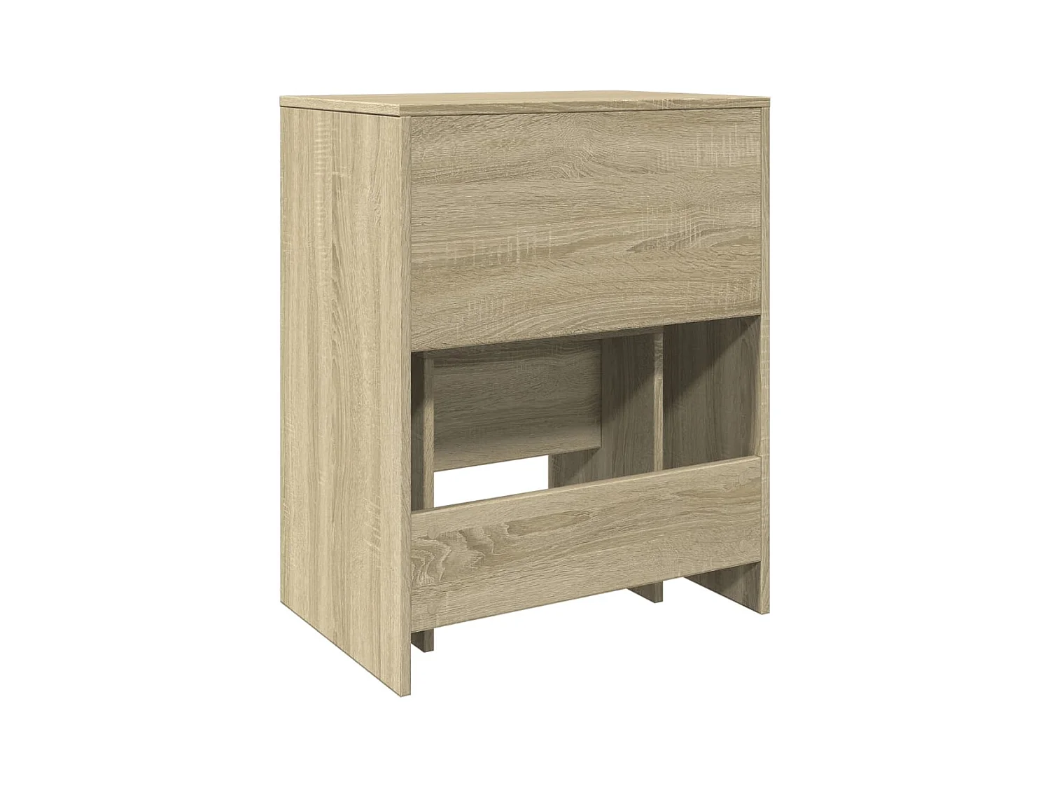 Tocador y taburete de roble Sonoma 60x40x113,5 cm