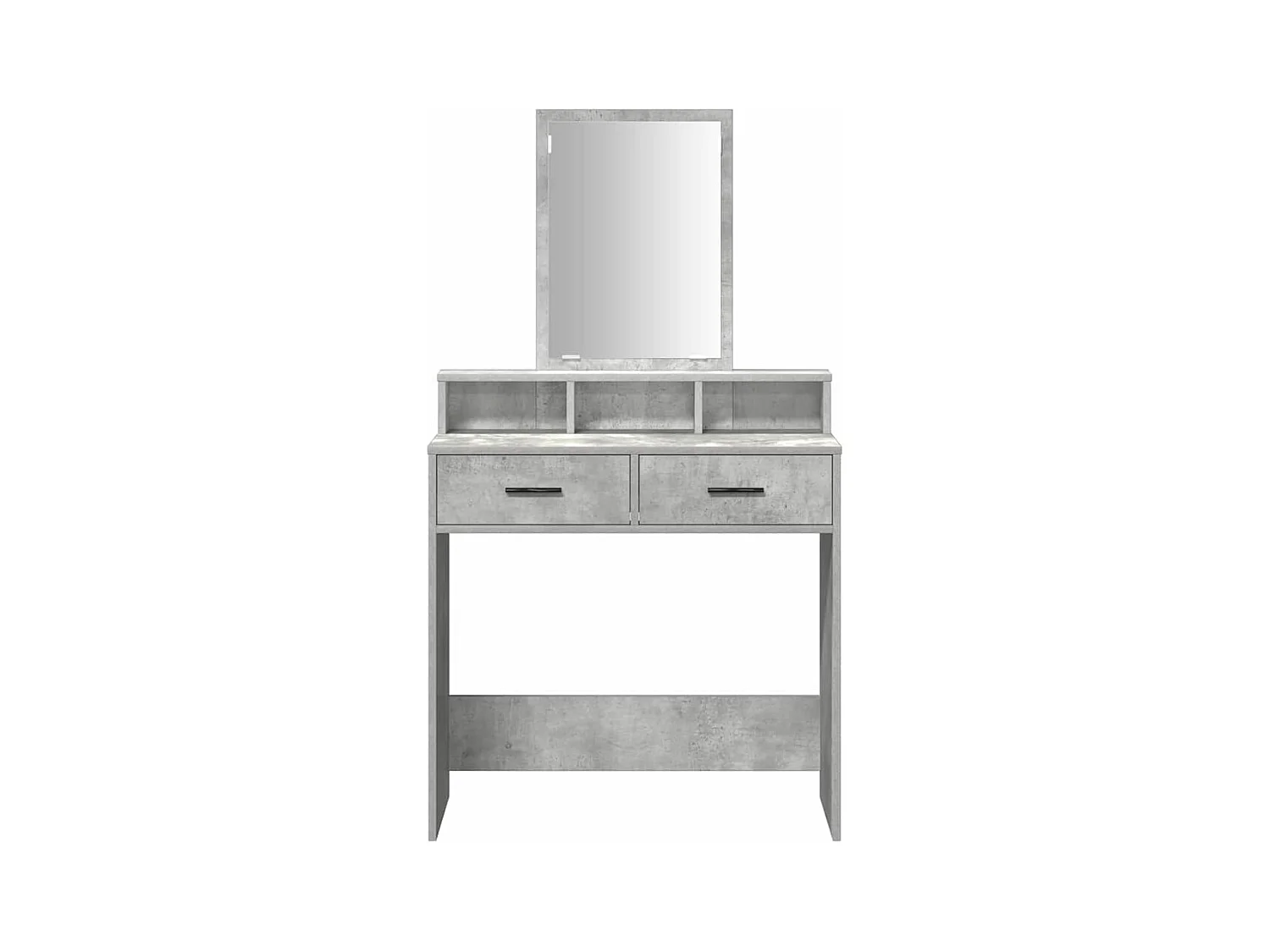 Tavolo da toeletta grigio cemento 79 x 41 x 140 cm in legno ingegnerizzato