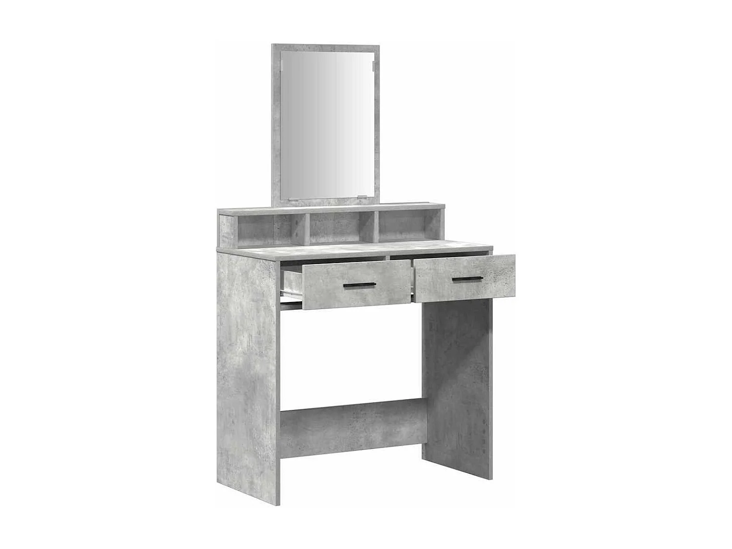 Coiffeuse Gris béton 79 x 41 x 140 cm Bois d'ingénierie