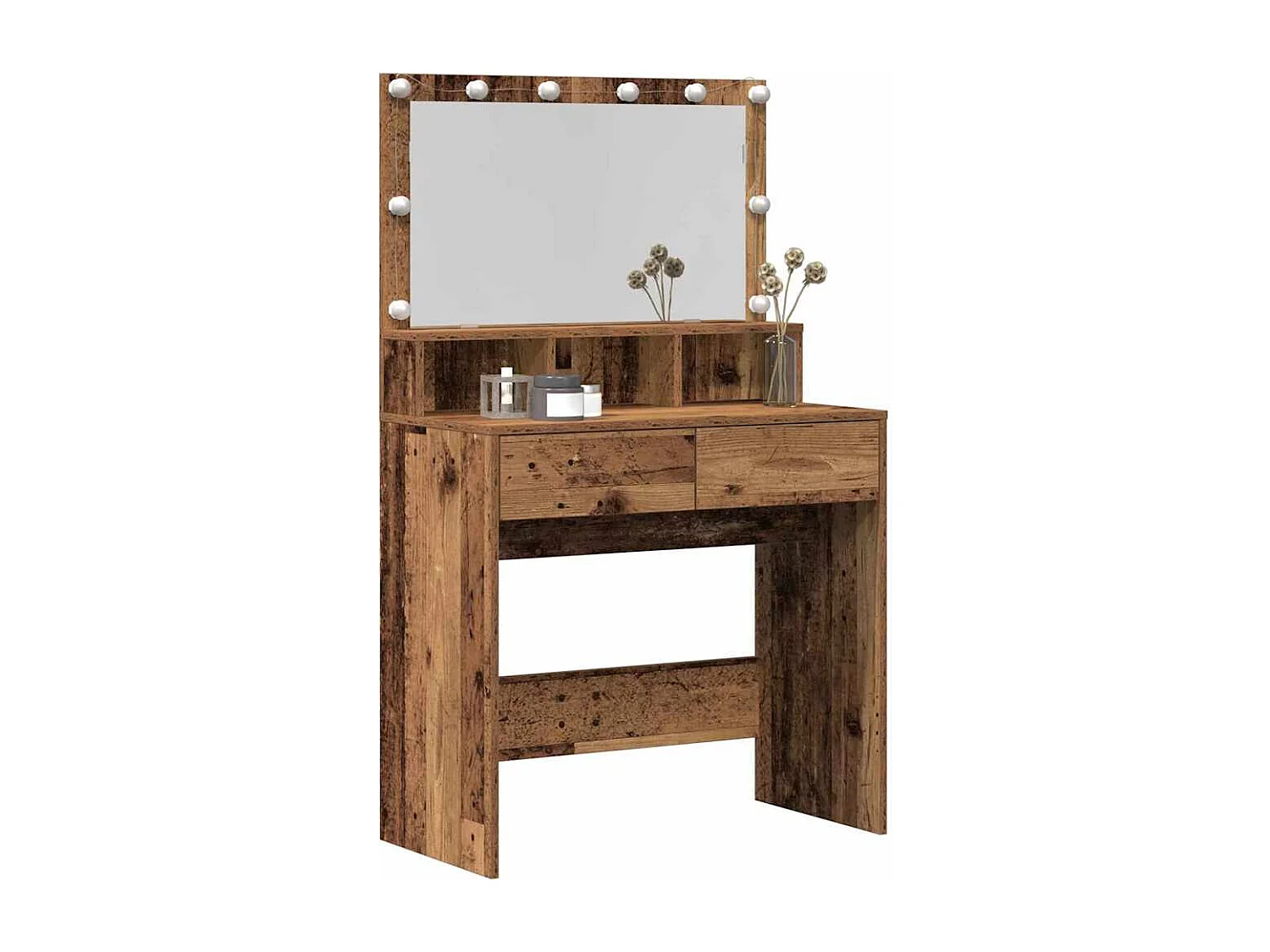 Kaptafel met lade Antiek hout 80 x 41 x 134,5 cm