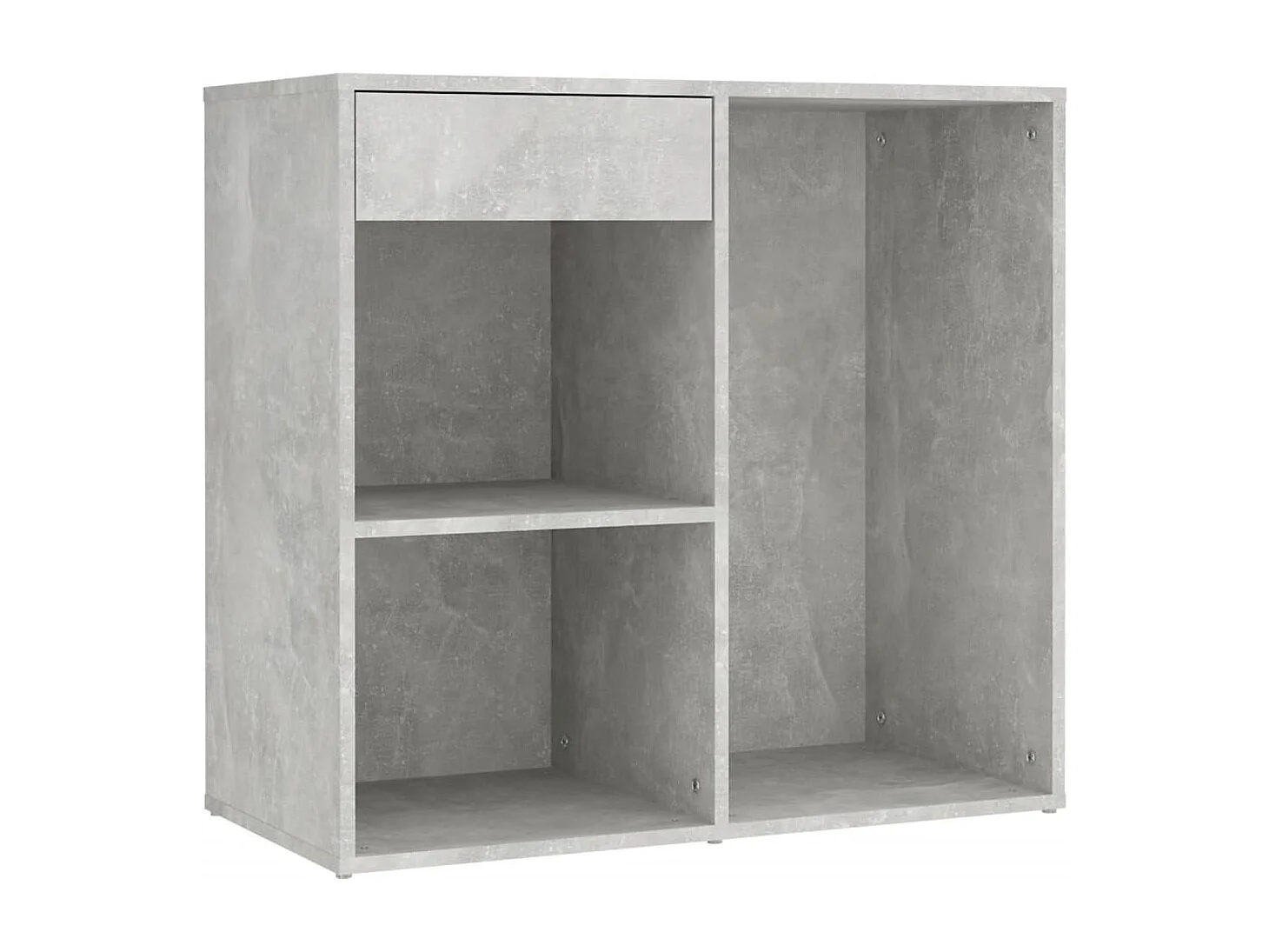 Tocador LED con mueble de madera de ingeniería gris hormigón