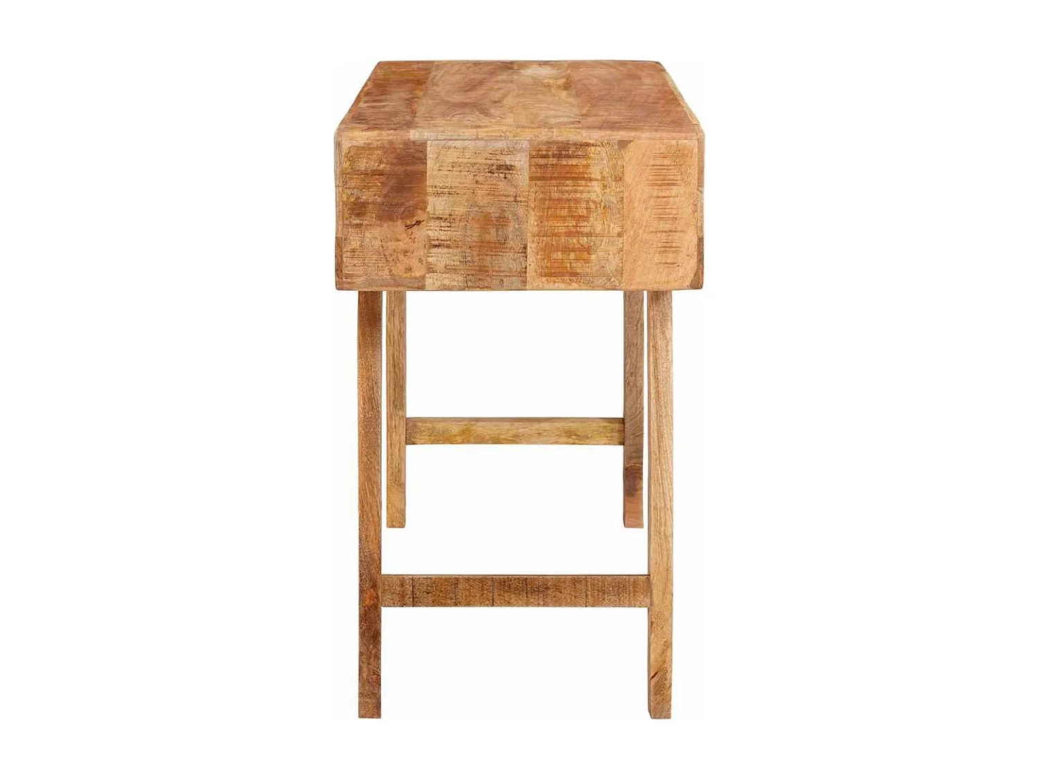 Table de Toilette avec étagère Marron bois de manguier massif