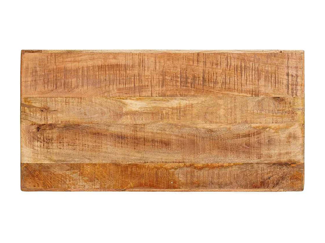 Table de Toilette avec étagère Marron bois de manguier massif