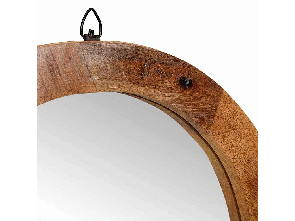 Table de Toilette avec étagère Marron bois de manguier massif