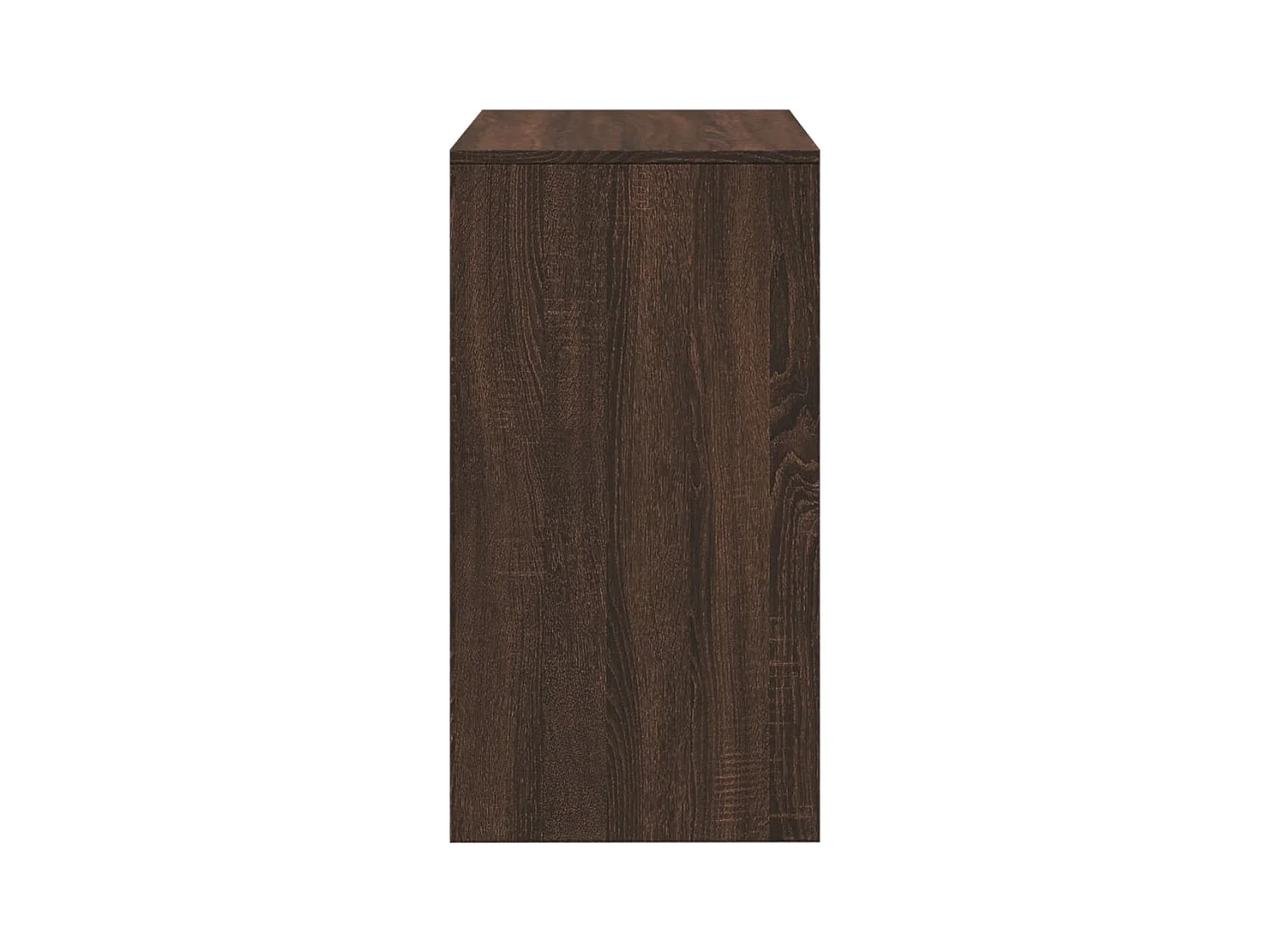 Tocador y taburete en roble marrón 60x40x113,5 cm