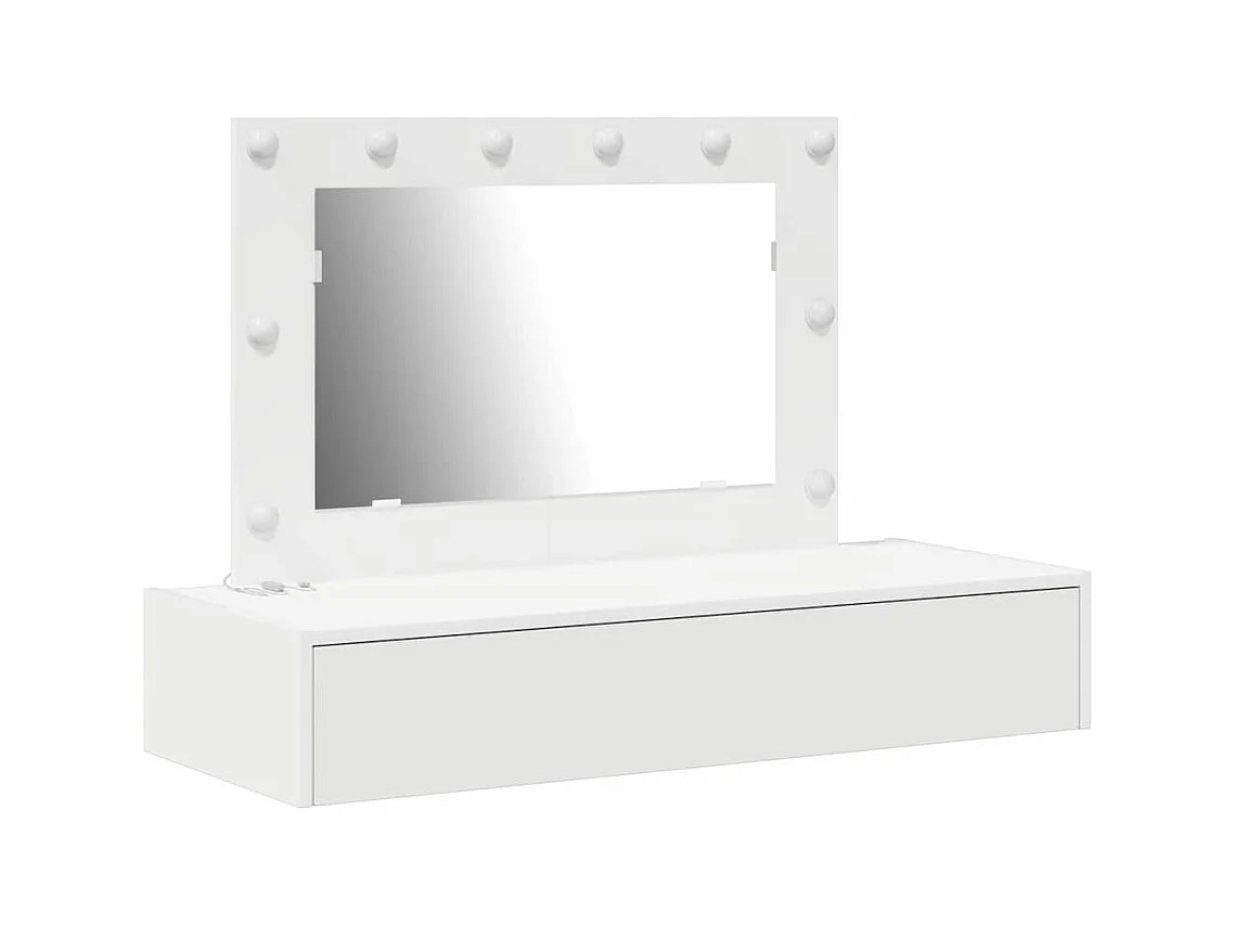 Table de Toilette Blanc 100 x 40 x 70 cm Bois d'ingénierie