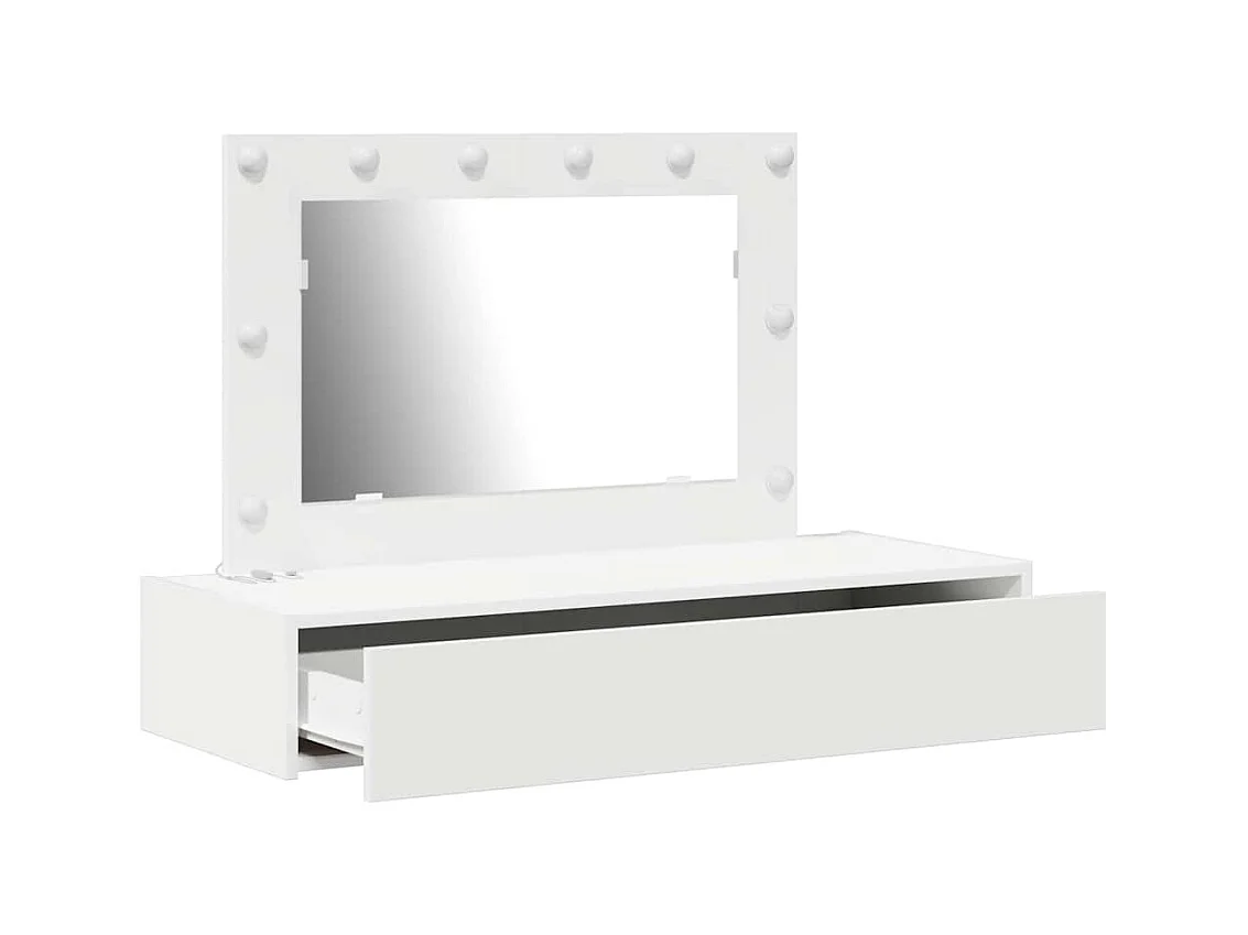 Table de Toilette Blanc 100 x 40 x 70 cm Bois d'ingénierie