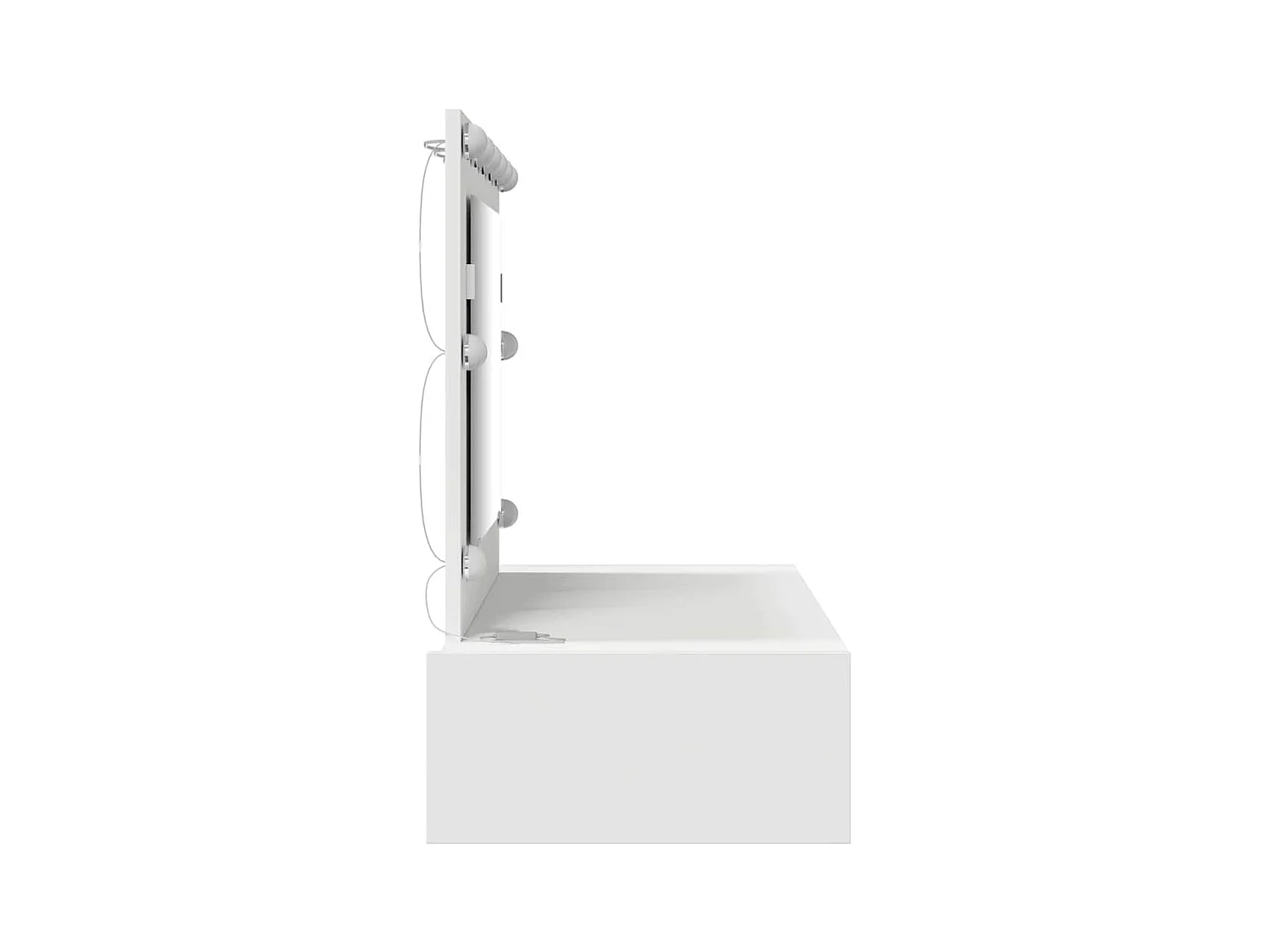 Table de Toilette Blanc 100 x 40 x 70 cm Bois d'ingénierie