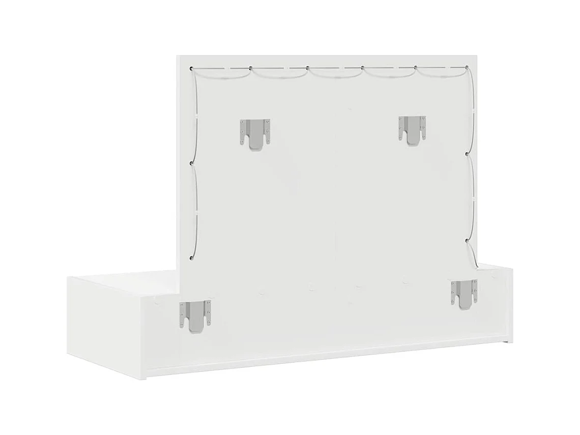 Table de Toilette Blanc 100 x 40 x 70 cm Bois d'ingénierie