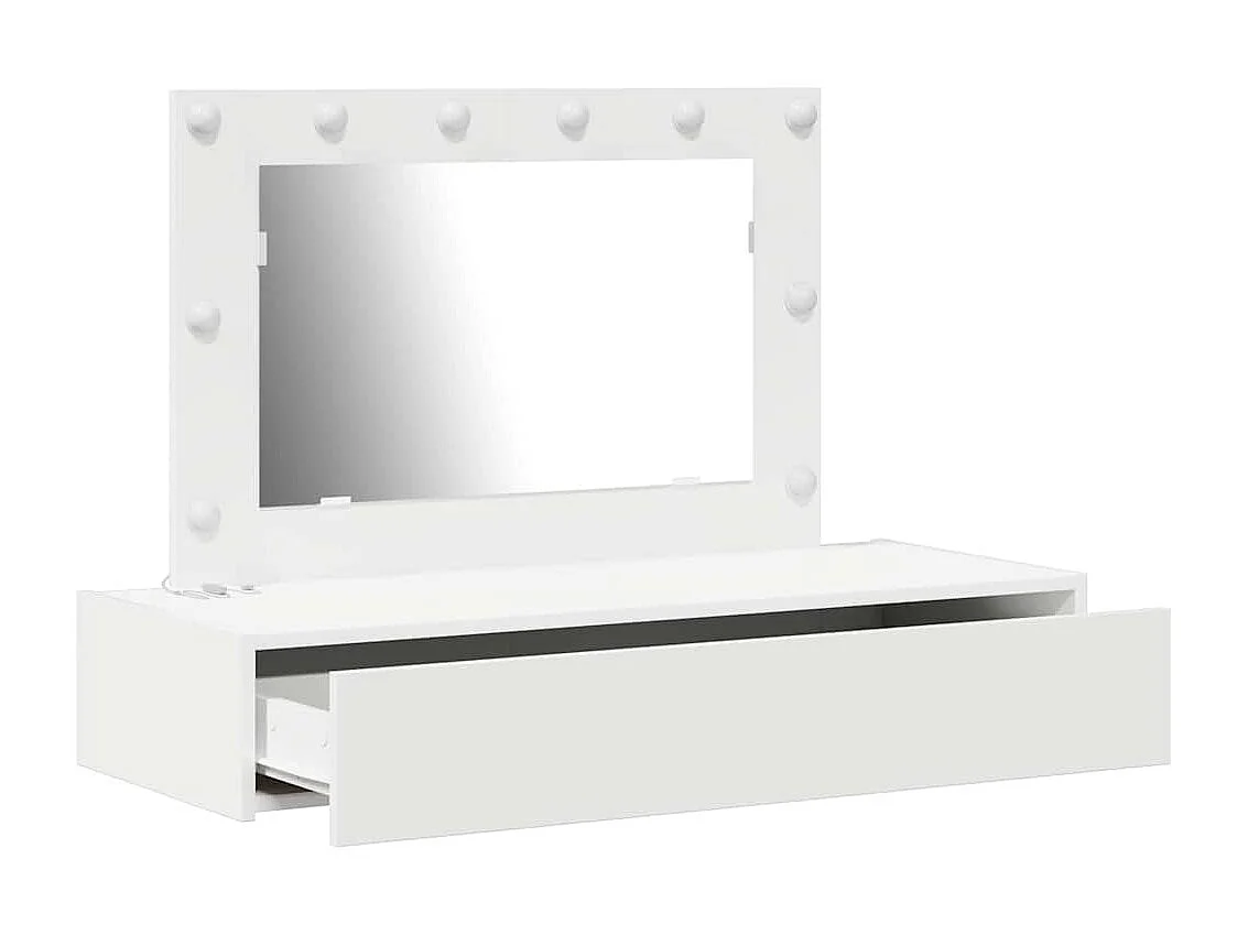 Table de Toilette Blanc 100 x 40 x 70 cm Bois d'ingénierie