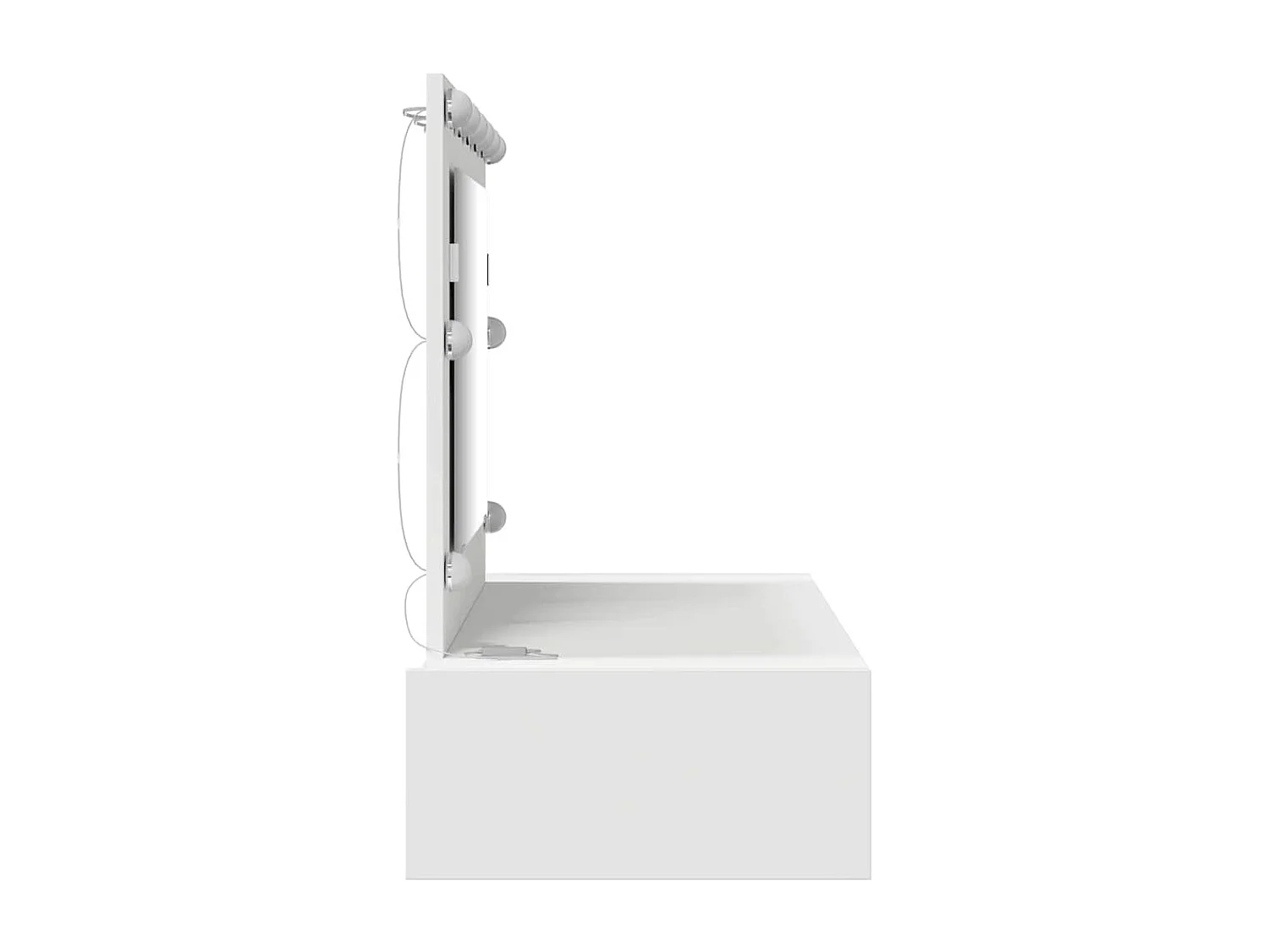 Table de Toilette Blanc 100 x 40 x 70 cm Bois d'ingénierie